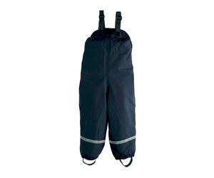 BMS Buddelhose Regenhose mit Latz Räuberwald Softlan marine Gr. 98