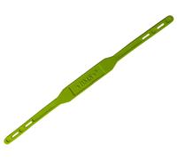 BMS Ersatz Fußstege für Regenhose Silicon Harbour Straps lime 2er Set, inklusive Knöpfe