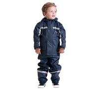 BMS gefütterte Matschjacke mit Fleecejacke dunkelblau - 122