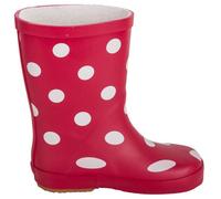 Kinder Gummistiefel Naturkautschuk Punkte rot-weiß Gr.24 BMS