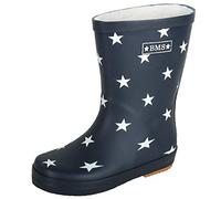 BMS Gummistiefel für Kinder aus Naturkautschuk - blau mit Sternen - 27