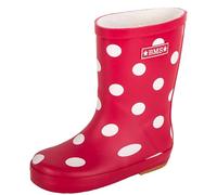 Kinder Gummistiefel Naturkautschuk Punkte rot-weiß Gr.24 BMS
