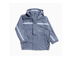 BMS Kinder Buddeljacke und Regenjacke Räuberwald SoftSkin cool grey Gr.80