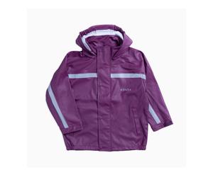 BMS Kinder Buddeljacke und Regenjacke Räuberwald SoftSkin purple Gr.110