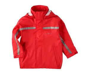 BMS Kinder Buddeljacke und Regenjacke Räuberwald SoftSkin rot Gr.92