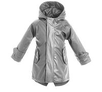 BMS Kinder Regenmantel - 100% wasserdicht - grau - 152