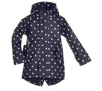 BMS Kinder Regenmantel - 100% wasserdicht - marine mit weissen Sternen - 152