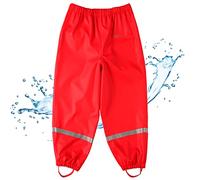 BMS Regenbundhose, wasserdicht für Mädchen in Rot Größe 134