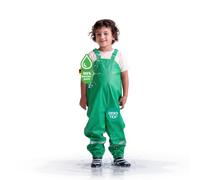 BMS Kinder Buddelhose Regenhose mit Latz Räuberwald SoftSkin grün Gr.128