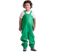BMS Kinder Buddelhose Regenhose mit Latz Räuberwald SoftSkin grün Gr.128
