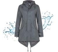BMS Regenmantel 100% wasserdicht - cool grey - 48
