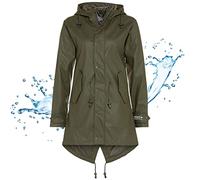 BMS Regenmantel 100% wasserdicht - oliv - 38