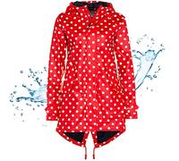 BMS Hafencity Coat -Softskin Rot Mit Weißen Punkten-52