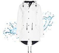 BMS Regenmantel 100% wasserdicht - weiss - 54