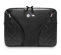 BMW Carbon-Taschen & Metall-Logo-Hülle 14" Laptoptasche - Schwarz