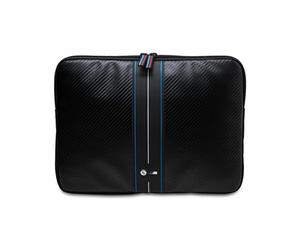 BMW Laptophülle Carbon Blue Stripes Schwarz - 15-16 Zoll