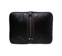 BMW Laptophülle Carbon Red Stripes Schwarz - 15/16 Zoll