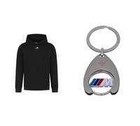 BMW M Hoodie schwarz Unisex Kapuzenpullover Bio-Baumwolle Motorsport Fanwear Größe M