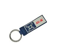BMW Original M Motorsport Schlüsselanhänger mit GS-Logo, robustes Nylon, Metallring, sportliches Design, Schwarz und Weiß