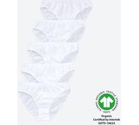 bo_dy classic Damen-Minislip aus reiner Baumwolle, 5er-Pack white 40/42