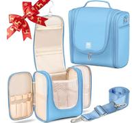 BOACAY Extra Große Kulturbeutel für Damen, Herren, Kinder, Kulturtasche mit Henkel, Reise Kosmetiktasche zum Aufhängen, Schminktasche, Waschtasche