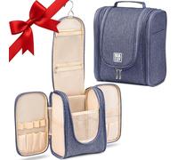 BOACAY Kulturbeutel für Damen, Herren, Kinder, Kulturtasche mit Henkel, Reise Kosmetiktasche zum Aufhängen, Schminktasche, Waschtasche, Waschbeutel