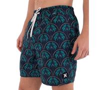 Hurley Volley Icon Printing Press Palm Swimming Shorts Blau XL Mann
