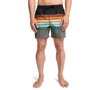 Boardshorts BILLABONG "All Day Stripe Layback", Herren, Gr. S, schwarz print, Obermaterial: 100% Microfaser;, Hosen (37274724-S) schwarz print