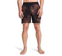 Boardshorts BILLABONG "Sundays Layback", Herren, Gr. L, schwarz print, Obermaterial: 92% Polyester, 8% Elasthan., Hosen (41856465-L) schwarz print