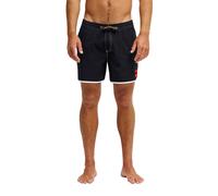 Boardshorts QUIKSILVER "Bob Marley Scallop 16", Herren, Gr. L, schwarz, Obermaterial: 92% Polyester, 8% Elasthan., Hosen (12713734-L) schwarz