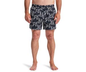 Boardshorts QUIKSILVER "Diamond Arch Printed 15", Herren, Gr. M, schwarz interpetal, Obermaterial: 53% Nylon, 47% Hmda (Nylon);, Hosen (16086616-M) schwarz interpetal