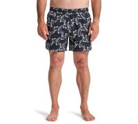 Boardshorts QUIKSILVER "Diamond Arch Printed 15"", Herren, Gr. XXL, schwarz interpetal, 53% Nylon, 47% Hmda (Nylon), Hosen (16086616-XXL) schwarz interpetal