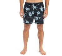 Boardshorts QUIKSILVER "Everyday Straight 15"", Herren, Gr. M, backyards schwarz, kvj7, 100% Polyester, Hosen (16520222-M) backyards schwarz, kvj7