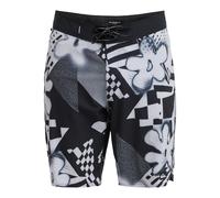 Boardshorts QUIKSILVER "Highline Printed 20", Herren, Gr. 38(XXL), micro chip momentum, Obermaterial: 51% Microfaser, 37% Microfaser, 12% Elasthan;, Hosen (85674721-38) micro chip momentum