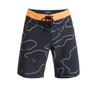 Boardshorts QUIKSILVER "Highline Straight Leg 19"", Herren, Gr. 32M, schwarz camostrokes, 88% Polyester, 12% Elasthan, Hosen (75028967-32) schwarz camostrokes