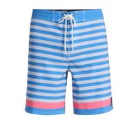 Boardshorts QUIKSILVER "Original Btz Stripe 18", Herren, Gr. 33(M/L), blau (riviera biarritz stripe), Obermaterial: 92% Polyester, 8% Elasthan., Hosen (83933446-33) riviera biarritz stripe