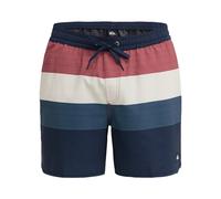 Boardshorts QUIKSILVER "Stretch Scallop Volley 16", Herren, Gr. M, schwarz navy tijuana, Obermaterial: 92% Microfaser, 8% Elasthan;, Hosen (58154222-M) schwarz navy tijuana