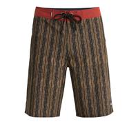 Boardshorts QUIKSILVER "Surfsilk Straight 20", Herren, Gr. 28(XS), braun (schwarz horizons), Obermaterial: 88% Polyester, 12% Elasthan., Hosen (66935503-28) schwarz horizons