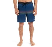 Boardshorts QUIKSILVER "Surfsilk Straight Leg 18", Herren, Gr. 33(M/L), blau (estate blau connect), Obermaterial: 88% Polyester, 12% Elasthan;, Hosen (70979255-33) estate blau connect