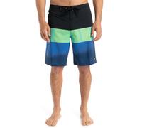 Boardshorts QUIKSILVER "Surfsilk Straight Leg 20", Herren, Gr. 33(M/L), blau (nebulas blau bloomfade), Obermaterial: 88% Microfaser, 12% Elasthan;, Hosen (48953844-33) nebulas blau bloomfade