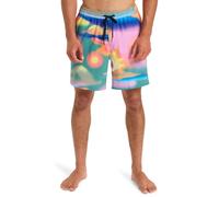 Boardshorts QUIKSILVER "Surfsilk Straight Volley 17", Herren, Gr. M, deep sea fluid drive, Obermaterial: 92% Microfaser, 8% Elasthan;, Hosen (10197230-M) deep sea fluid drive