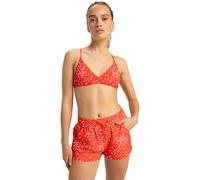 Boardshorts ROXY "Roxy Wave", Damen, Gr. XL, rot (poppy rot dancing ditsy swim), 55% Polyester, 37% Polyester, 8% Elasthan, Hosen (14204641-XL) poppy rot dancing ditsy swim