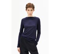 BOAT NECK LANGARMSHIRT | TENCEL™ Lyocell-Mix - blau (XL)