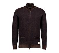 BOB Cardigan Herren Slim Fit Schurwolle blau, 3XL