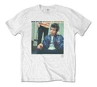 Bob Dylan Herren-T-Shirt, weiß, S