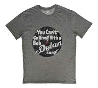 Bob Dylan T Shirt You Cant Go Wrong with a Song offiziell Herren Nue
