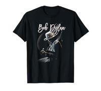 Bob Dylan - Unveröffentlichtes T-Shirt, Klassisch, V-Ausschnitt, Schwarz, S, Kurzarm, Unisex, Baumwolle, Musik-Design, Bob Dylan Fans, männliche Musikliebhaber
