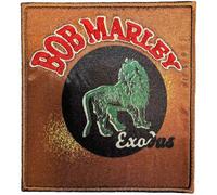 Bob Marley - bedruckt - Aufnäher zum Aufbügeln Exodus Lion (Einheitsgröße) (Orange/Rot/Schwarz)