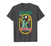 Bob Marley Exodus Singing Reggae T-Shirt, Herren, Anthrazit Meliert, 6XL