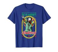 Bob Marley Exodus Singing Reggae T-Shirt, Herren, Königsblau, 3XL